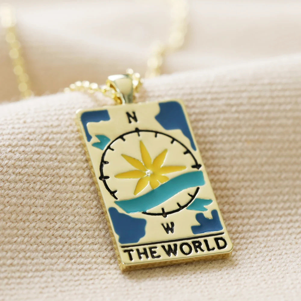 Wholesale Vintage Star Sun Moon Gold Plated Necklace